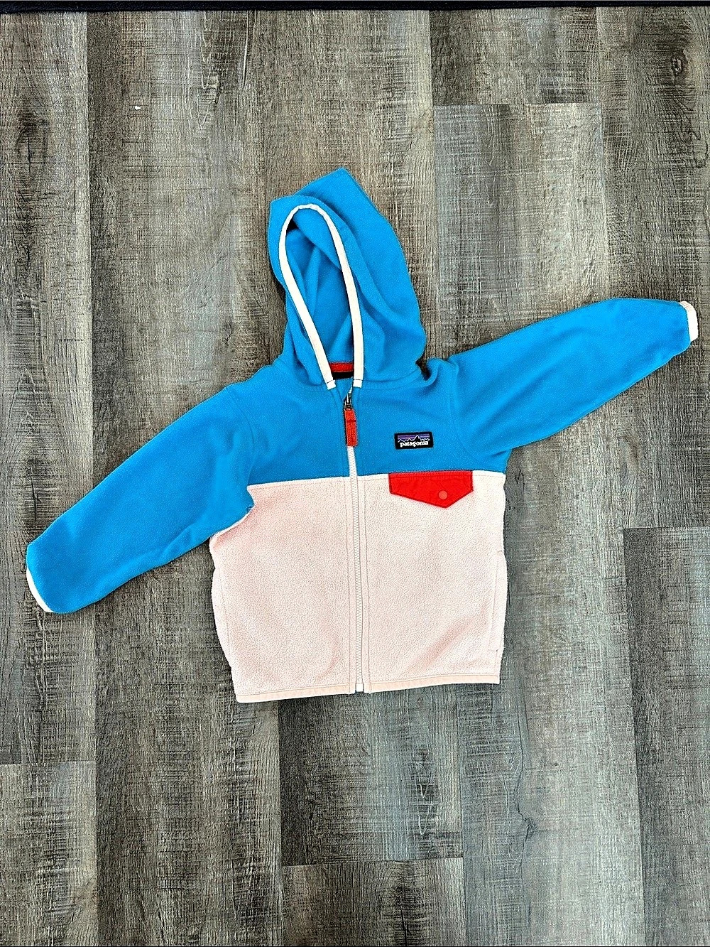 Patagonia Baby micro fleece Color Block Jacket Baby 12-18momths